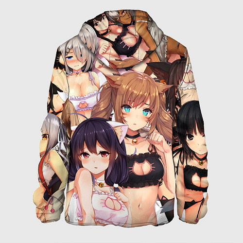 Мужская куртка Ahegao / 3D-Белый – фото 2