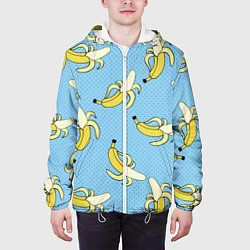 Куртка с капюшоном мужская Banana art, цвет: 3D-белый — фото 2