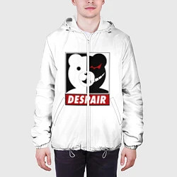 Куртка с капюшоном мужская Monokuma, цвет: 3D-белый — фото 2