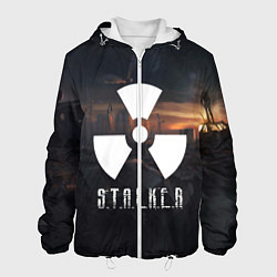 Куртка с капюшоном мужская STALKER, цвет: 3D-белый