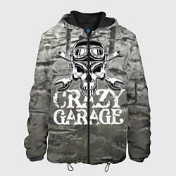 Куртка с капюшоном мужская Crazy garage, цвет: 3D-черный