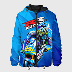 Куртка с капюшоном мужская Suzuki MotoGP, цвет: 3D-черный