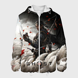 Куртка с капюшоном мужская Ghost of Tsushima, цвет: 3D-белый