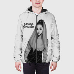 Куртка с капюшоном мужская Ariana Grande Ариана Гранде, цвет: 3D-черный — фото 2