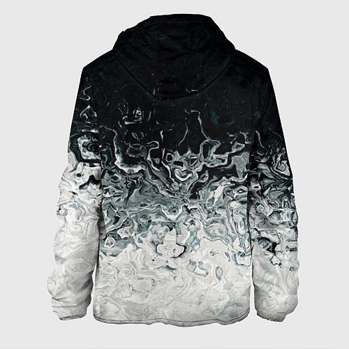 Мужская куртка Вода абстракция / 3D-Белый – фото 2