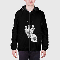 Куртка с капюшоном мужская Выжигющий Искру, цвет: 3D-черный — фото 2