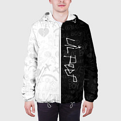 Куртка с капюшоном мужская LIL PEEP, цвет: 3D-белый — фото 2