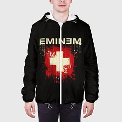 Куртка с капюшоном мужская EMINEM, цвет: 3D-белый — фото 2