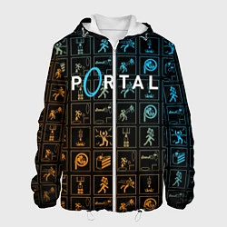 Куртка с капюшоном мужская PORTAL, цвет: 3D-белый