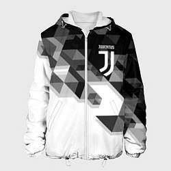 Куртка с капюшоном мужская JUVENTUS, цвет: 3D-белый