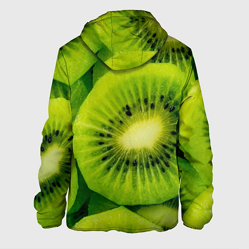 Мужская куртка Зеленый киви / 3D-Белый – фото 2