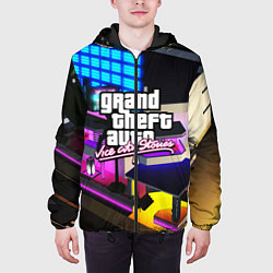 Куртка с капюшоном мужская GTA:VICE CITY, цвет: 3D-черный — фото 2
