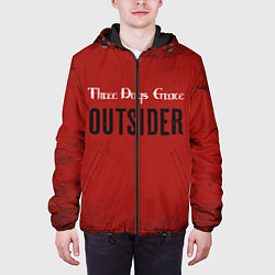 Куртка с капюшоном мужская Three days grace Outsider, цвет: 3D-черный — фото 2