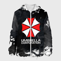 Куртка с капюшоном мужская UMBRELLA CORP, цвет: 3D-белый