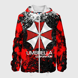 Куртка с капюшоном мужская UMBRELLA CORP, цвет: 3D-белый