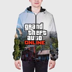 Куртка с капюшоном мужская GTA Online, цвет: 3D-черный — фото 2