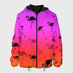 Куртка с капюшоном мужская Фламинго, цвет: 3D-черный