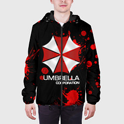 Куртка с капюшоном мужская UMBRELLA CORP, цвет: 3D-черный — фото 2