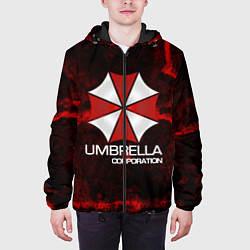 Куртка с капюшоном мужская UMBRELLA CORP, цвет: 3D-черный — фото 2