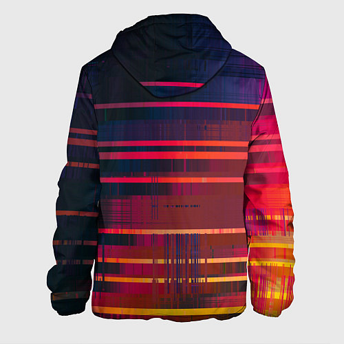 Мужская куртка Glitch of gradient / 3D-Черный – фото 2