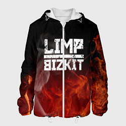 Куртка с капюшоном мужская LIMP BIZKIT, цвет: 3D-белый