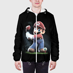Куртка с капюшоном мужская Марио, цвет: 3D-белый — фото 2