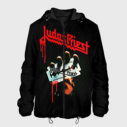 Куртка с капюшоном мужская Judas Priest, цвет: 3D-черный