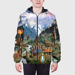 Куртка с капюшоном мужская HEROES, цвет: 3D-черный — фото 2