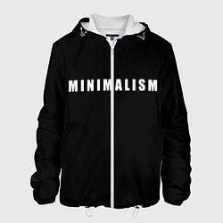 Куртка с капюшоном мужская Minimalism, цвет: 3D-белый