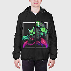 Куртка с капюшоном мужская Brawl Stars 8-BIT, цвет: 3D-черный — фото 2