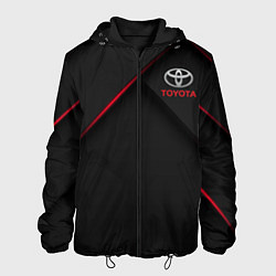 Куртка с капюшоном мужская TOYOTA, цвет: 3D-черный