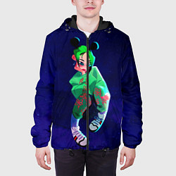 Куртка с капюшоном мужская БИЛЛИ АЙЛИШ, цвет: 3D-черный — фото 2