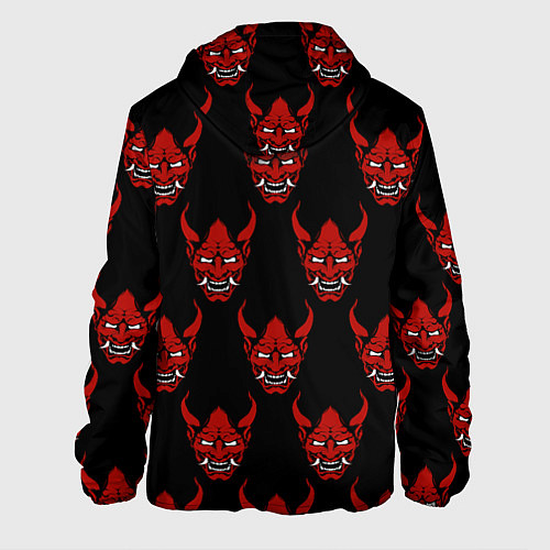 Мужская куртка Маски Они / 3D-Белый – фото 2