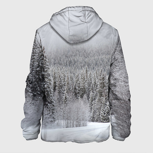 Мужская куртка Зимняя природа / 3D-Белый – фото 2