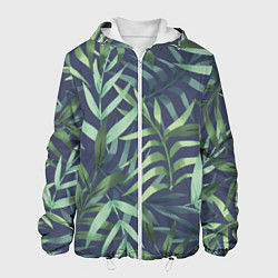 Куртка с капюшоном мужская Арт из джунглей, цвет: 3D-белый
