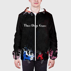 Куртка с капюшоном мужская THREE DAYS GRACE, цвет: 3D-белый — фото 2