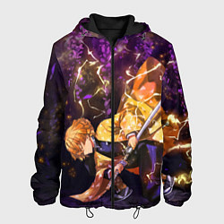 Куртка с капюшоном мужская KIMETSU NO YAIBA, цвет: 3D-черный