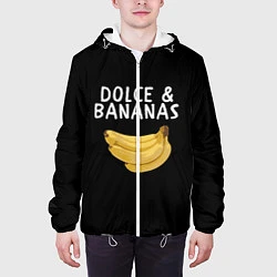 Куртка с капюшоном мужская Dolce and Bananas, цвет: 3D-белый — фото 2