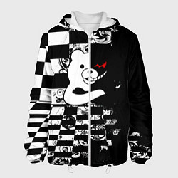 Куртка с капюшоном мужская MONOKUMA, цвет: 3D-белый