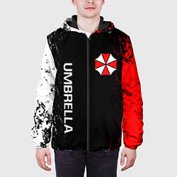 Куртка с капюшоном мужская RESIDENT EVIL UMBRELLA, цвет: 3D-черный — фото 2