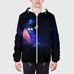 Куртка с капюшоном мужская TARDIS, цвет: 3D-белый — фото 2