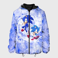 Куртка с капюшоном мужская Sonic, цвет: 3D-черный