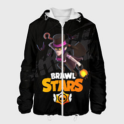 Куртка с капюшоном мужская Brawl stars Mortis Мортис, цвет: 3D-белый