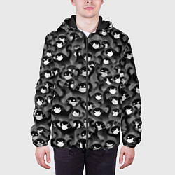 Куртка с капюшоном мужская Ъуъ съуки в маске, цвет: 3D-черный — фото 2
