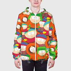 Куртка с капюшоном мужская ЮЖНЫЙ ПАРК, цвет: 3D-белый — фото 2