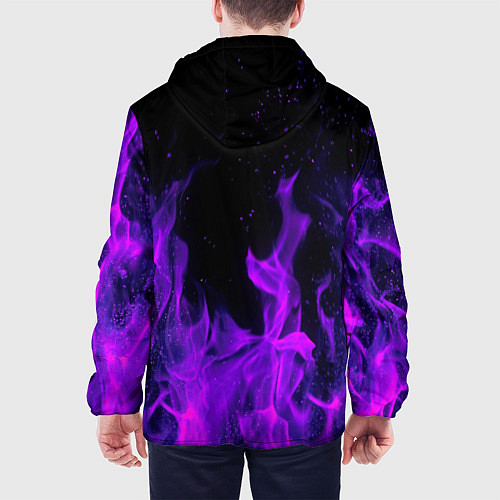 Мужская куртка ФИОЛЕТОВЫЙ ОГОНЬ / 3D-Черный – фото 4