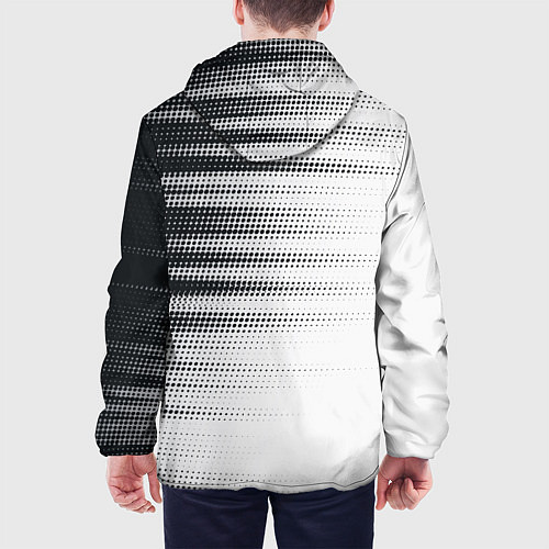 Мужская куртка Форма Ювентуса / 3D-Черный – фото 4