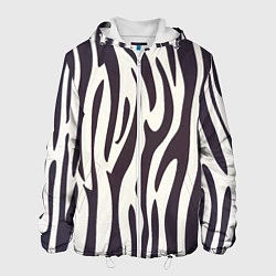 Куртка с капюшоном мужская Я зебра, цвет: 3D-белый