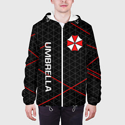 Куртка с капюшоном мужская UMBRELLA CORP, цвет: 3D-белый — фото 2