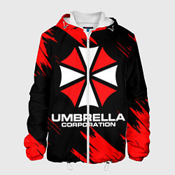 Куртка с капюшоном мужская Umbrella Corporation, цвет: 3D-белый